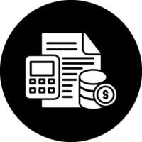 icono de vector de contabilidad