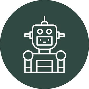 icono de vector de robot