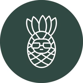 icono de vector de piña