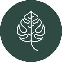 monstera vector icono