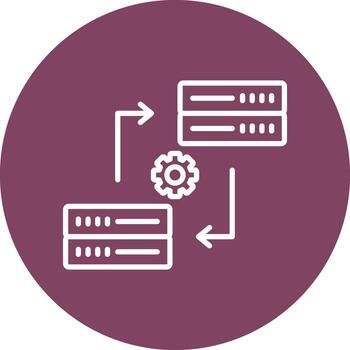 Data Synchronization Vector Icon