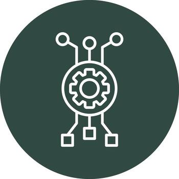 icono de vector de algoritmo