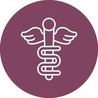 Rod Of Asclepius Vector Icon