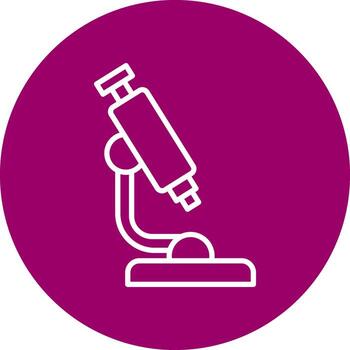 icono de vector de microscopio