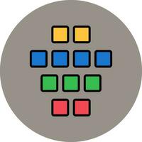 icono de vector de datos estructurados