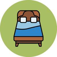 Queen Bed Vector Icon