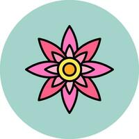 Lotus Flower Vector Icon