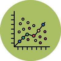 Linear Regression Vector Icon