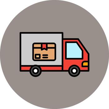 icono de vector de entrega