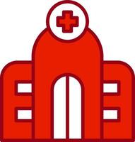 icono de vector de hospital