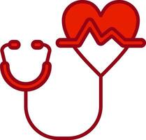 cardiología vector icono