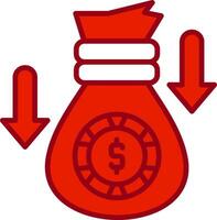 Money Loss Vector Icon