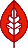 Red Aglaonema Vector Icon