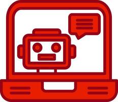 icono de vector de chatbot