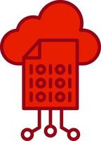 icono de vector de nube