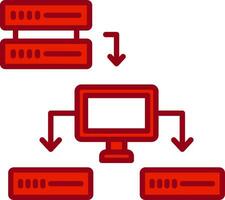 icono de vector de datos estructurados