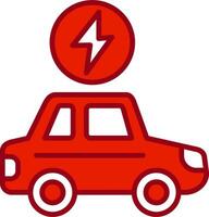 Electric Car Vector Icon