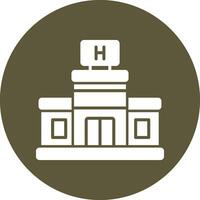 icono de vector de hospital