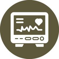 icono de vector de electrocardiograma