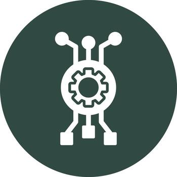 icono de vector de algoritmo