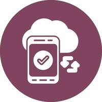 Cloud Sync Vector Icon