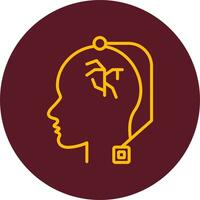 Deep Brain Stimulation Vector Icon