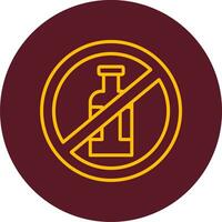 No Alcohol Vector Icon