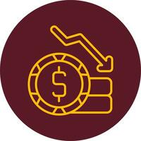 Money Loss Vector Icon