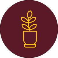 Ficus Elastica Vector Icon