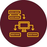 icono de vector de datos estructurados