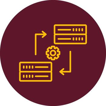 Data Synchronization Vector Icon