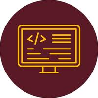 icono de vector de programación