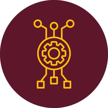 icono de vector de algoritmo