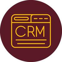 icono de vector de crm