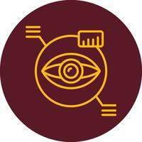 icono de vector de escáner ocular