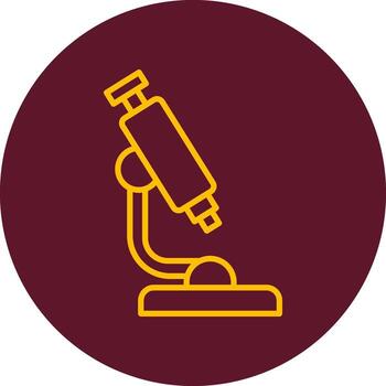 icono de vector de microscopio