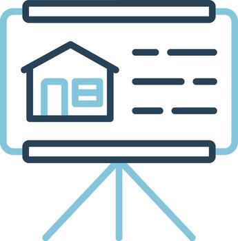 icono de vector de presentación