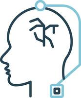 Deep Brain Stimulation Vector Icon