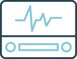 icono de vector de electrocardiograma