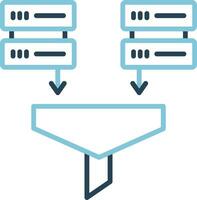 icono de vector de minería de datos