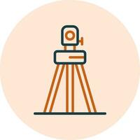 Total Station Vector Icon