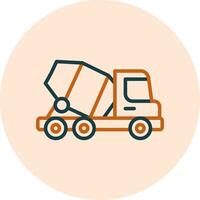 Concrete Mixer Vector Icon