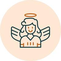 ángel vector icono