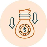 Money Loss Vector Icon