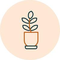 Ficus Elastica Vector Icon