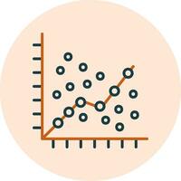 Linear Regression Vector Icon