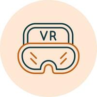 Virtual Glasses Vector Icon