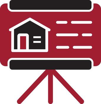 icono de vector de presentación