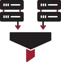 icono de vector de minería de datos