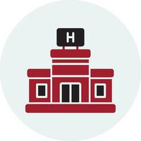 icono de vector de hospital